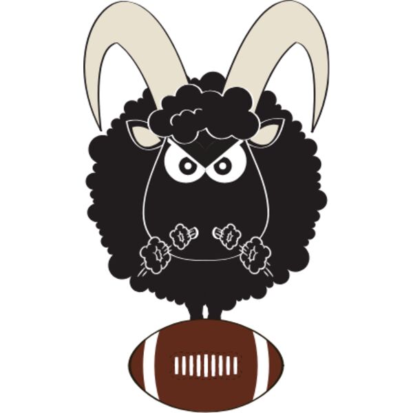 Rugby sheep angry biege horns Thumbnail